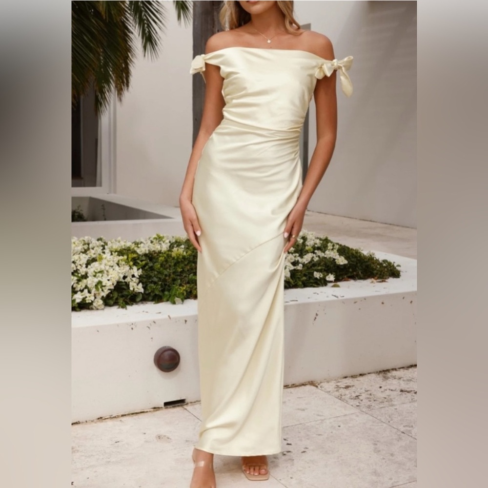 Billy J Butter Yellow Bridesmaid Dress